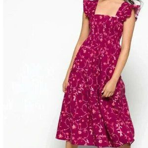 Hill House The Ellie Nap Dress Size XXS in Burgundy NWOT